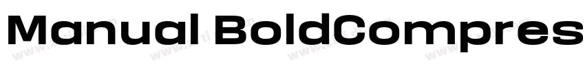 Manual BoldCompresse字体转换